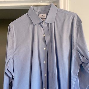 Seacrest slim fit dress shirt. 18/34-35. Grey. Gently worn.